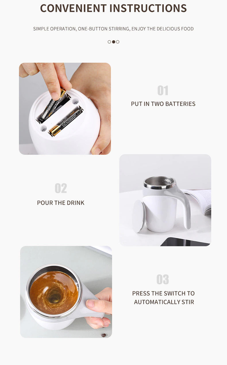 Rechargeable Model Automatic Stirring Cup Coffee Cup High Value Electric Stirring Cup Lazy Milkshake Rotating Magnetic Water Cup